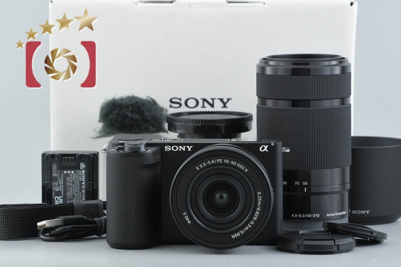 Sony α VLOGCAM ZV-E10 II Black 16-50 55-210 Lenses [Japanese Language Only]