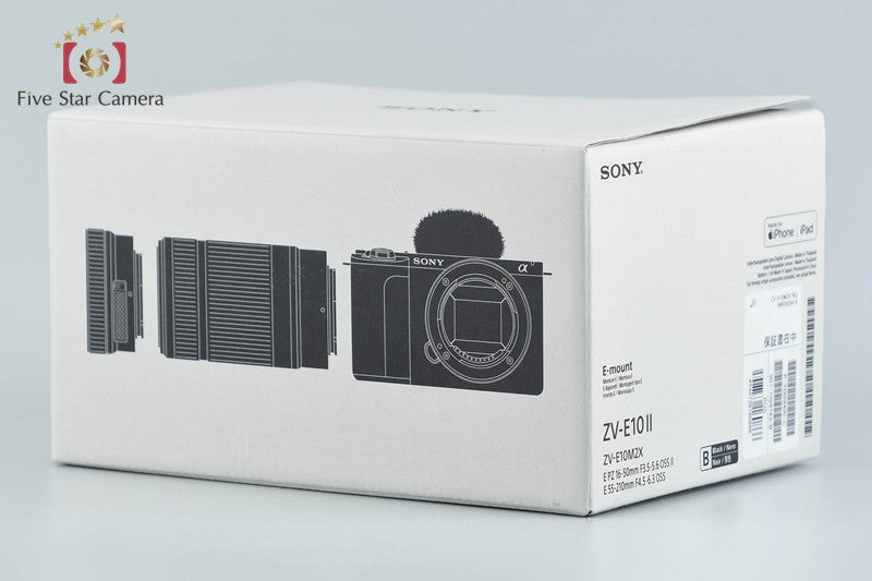 Sony α VLOGCAM ZV-E10 II Black 16-50 55-210 Lenses [Japanese Language Only]