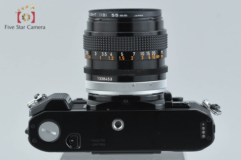 Canon A-1 Black 35mm SLR Film Camera + FD 50mm f/1.4 S.S.C.