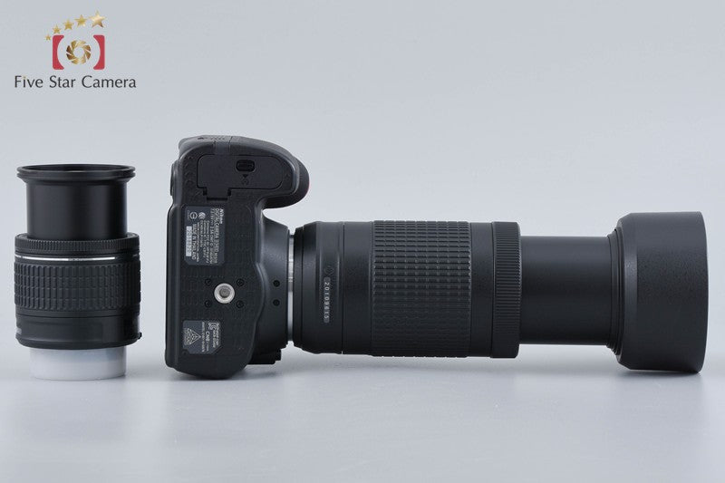 Nikon D3400 24.2 MP DSLR Black AF-P 18-55 70-300 VR Lenses