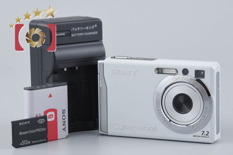 Sony Cyber-Shot DSC-W80 White 7.2 MP Digital Camera [Japanese Language Only]