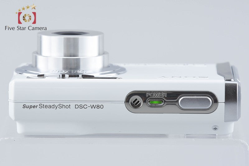 Sony Cyber-Shot DSC-W80 White 7.2 MP Digital Camera [Japanese Language Only]