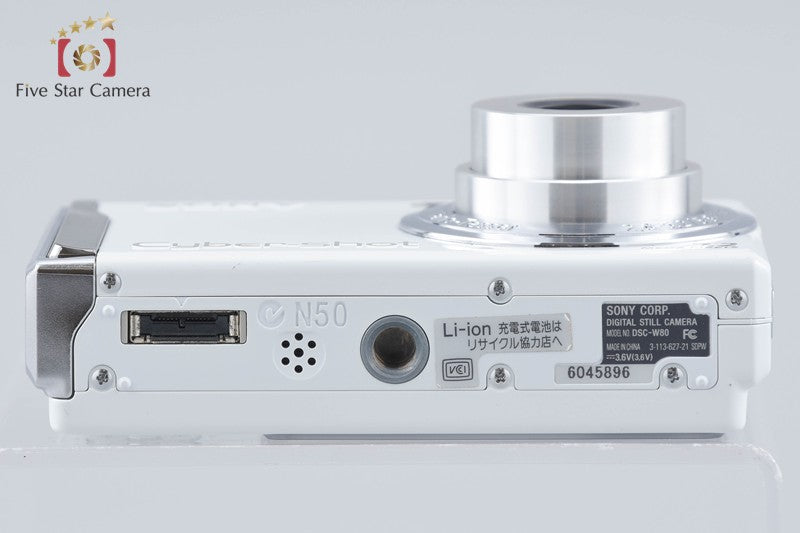 Sony Cyber-Shot DSC-W80 White 7.2 MP Digital Camera [Japanese Language Only]