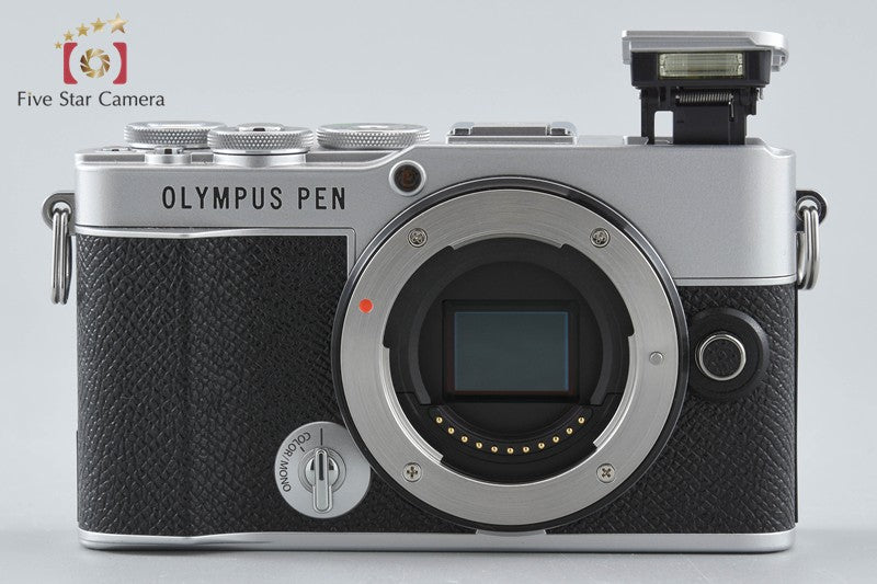 "Count 1,115" Olympus PEN E-P7 Silver 20.3 MP 14-42 40-150 EZ Lenses w/ Box