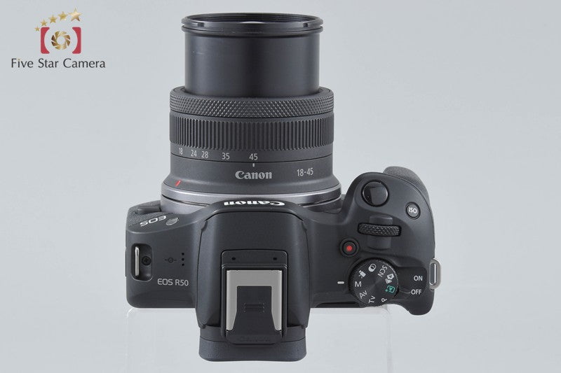 "Shutter count 2,000" Canon EOS R50 Black 24.2 MP RF-S 18-45 IS STM Lens