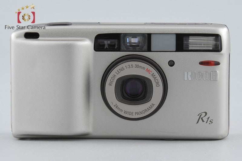 Ricoh R1s Platinum Silver 35mm Point & Shoot Film Camera w/ Box