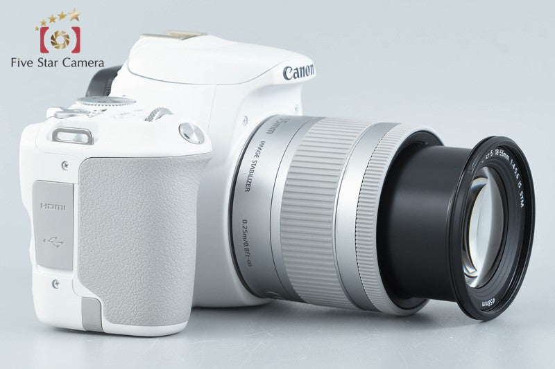 Canon EOS Kiss X9 / Rebel SL2 / 200D White 24.2 MP DSLR 18-55 IS STM Lens