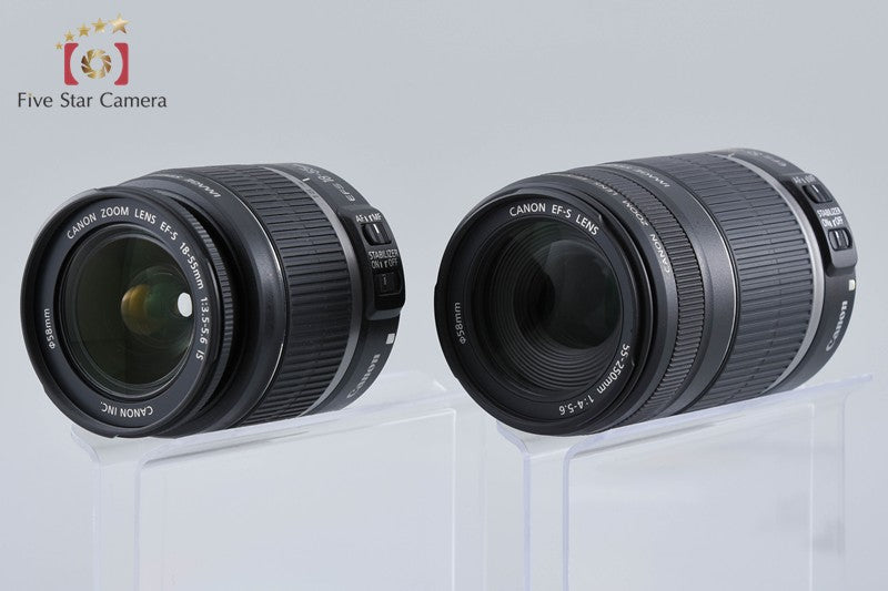 "Count 1,087" Canon EOS Kiss X3 / Rebel T1i / 500D 15.1 MP 18-55 55-250 Lenses