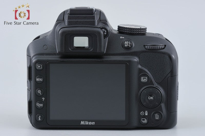 Nikon D3300 Black 24.2 MP DSLR 18-55 55-200 Lenses
