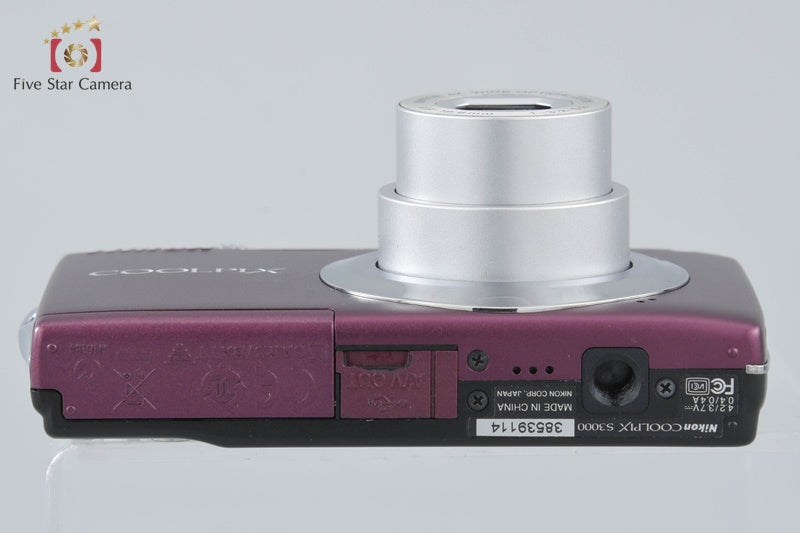 Nikon COOLPIX S3000 Plum 12.0 MP Digital Camera