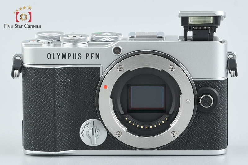 "Count 348" OM SYSTEM OLYMPUS PEN E-P7 Silver 20.3 MP 14-42 40-150 Lenses w/ Box