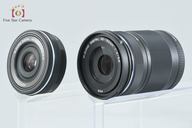 "Count 348" OM SYSTEM OLYMPUS PEN E-P7 Silver 20.3 MP 14-42 40-150 Lenses w/ Box