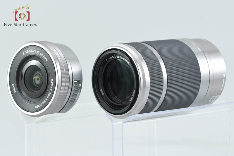 Sony Alpha α6400 ILCE-6400 Silver 16-50 55-210 Lenses [Japanese Language Only]