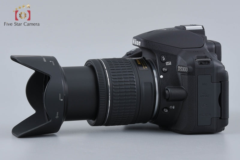 "Count 636" Nikon D5300 Black 24.2 MP DSLR Camera AF-P 18-55 VR Lens