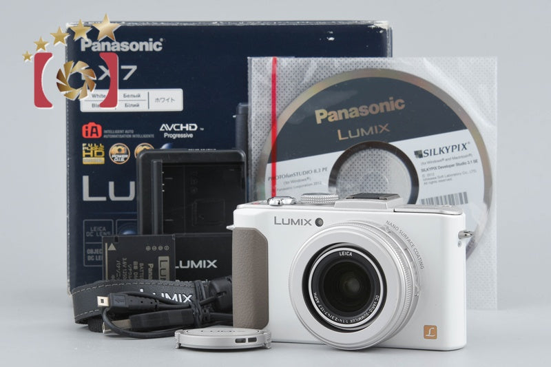 Panasonic LUMIX DMC-LX7 White 10.1 MP Digital Camera [Japanese Language Only]