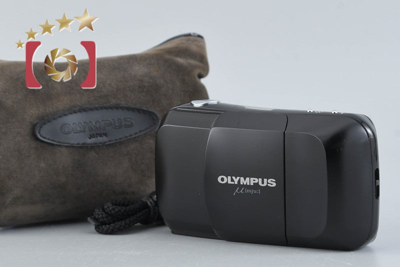 Olympus μ[mju:] Black 35mm Point & Shoot Film Camera