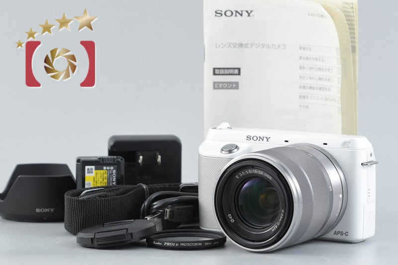 Count 2,185 Sony Alpha NEX-F3 White 16.1MP 18-55 Lens [Japanese Language Only]