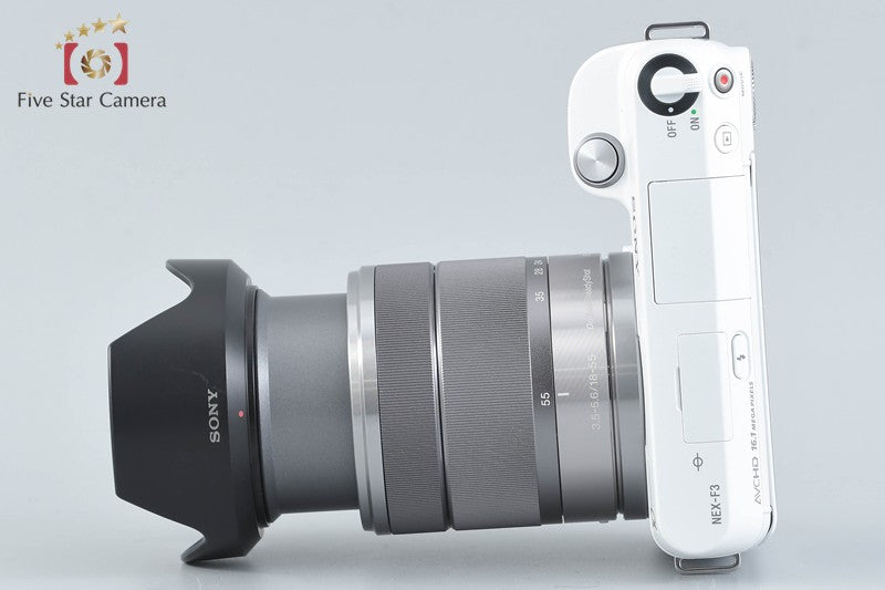 Count 2,185 Sony Alpha NEX-F3 White 16.1MP 18-55 Lens [Japanese Language Only]