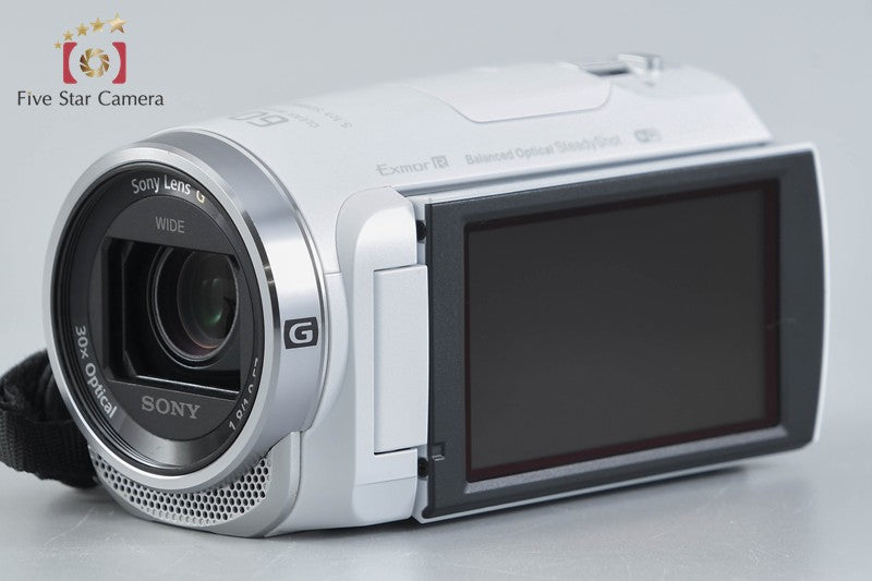 SONY HANDYCAM HDR-CX675 White Digital HD Video Camera [Multiple Languages]