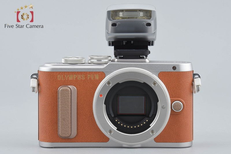 Count 427 Olympus PEN E-PL8 Brown 16.0 MP Mirrorless Camera 14-42 40-150 Lens
