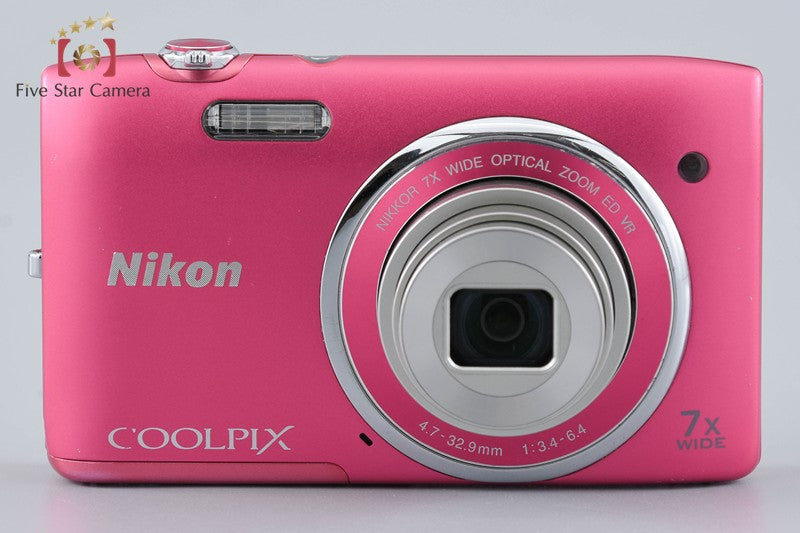 Nikon COOLPIX S3500 Strawberry Pink 20.0 MP Digital Camera