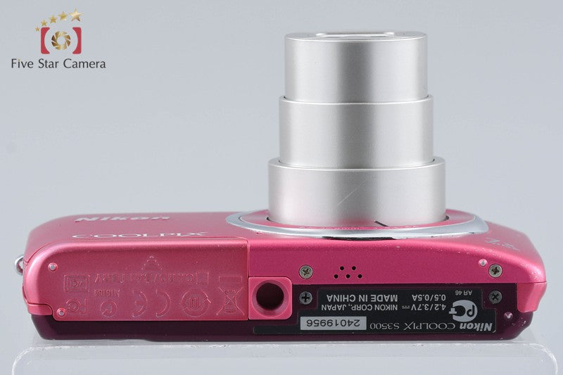 Nikon COOLPIX S3500 Strawberry Pink 20.0 MP Digital Camera