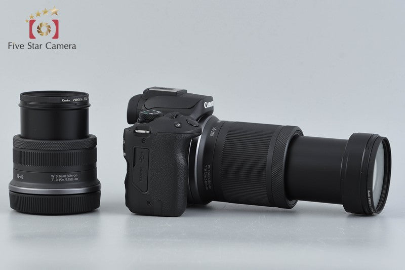 "Shutter count 1,000" Canon EOS R50 Black 24.2 MP RF-S 18-45 55-210 Lenses