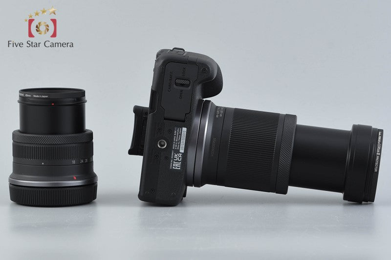"Shutter count 1,000" Canon EOS R50 Black 24.2 MP RF-S 18-45 55-210 Lenses