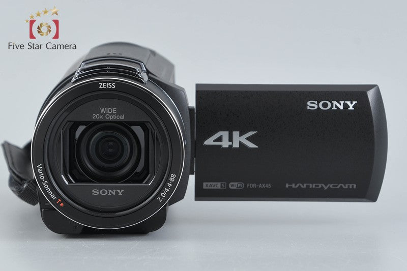 SONY HANDYCAM FDR-AX45 Black Digital Camcorder w/ Box [Multiple Languages]