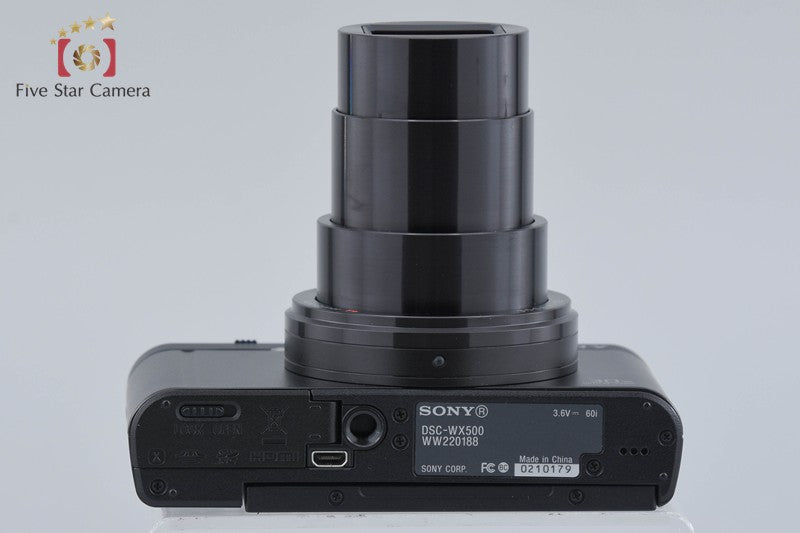 SONY Cyber-shot DSC-WX500 Black 18.2 MP Digital Camera [Multiple Languages]
