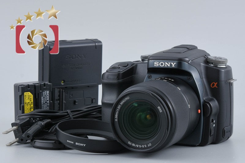Sony α100 DSLR-A100 Black 10.2 MP 18-70 Lens [Japanese Language Only]