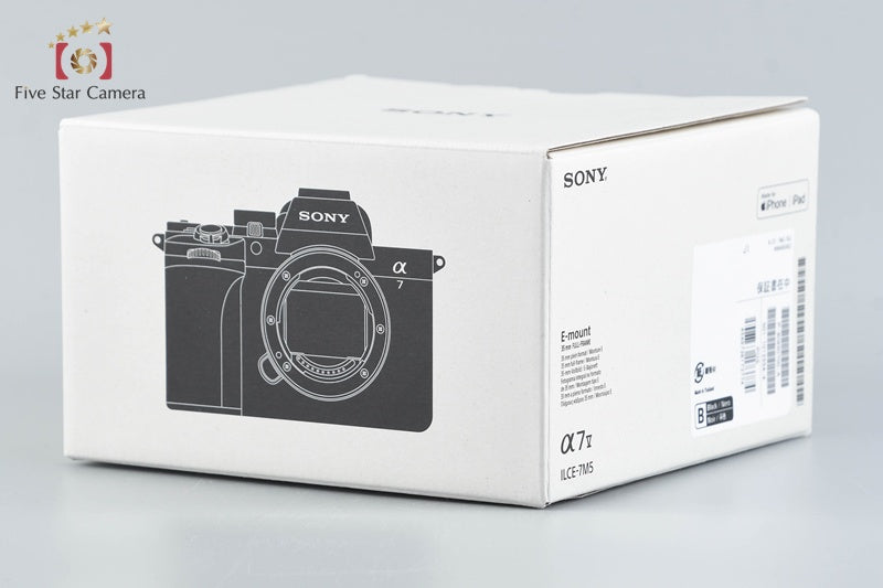 "Count 4" SONY α7 V ILCE-7M5 33.0 MP Mirrorless Camera [Japanese Language Only]