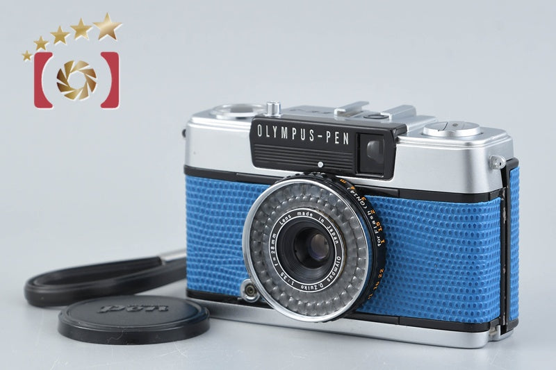 Olympus PEN EE-3 Blue 35mm Half Frame Film Camera D.Zuiko 28mm f/3.5