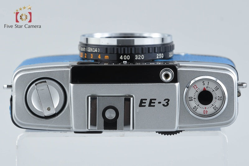 Olympus PEN EE-3 Blue 35mm Half Frame Film Camera D.Zuiko 28mm f/3.5