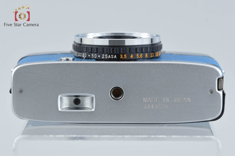 Olympus PEN EE-3 Blue 35mm Half Frame Film Camera D.Zuiko 28mm f/3.5