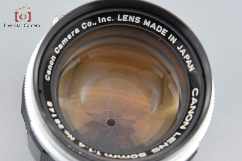 Canon 50mm f/1.4 L39 Leica Thread Mount Lens