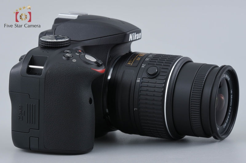 "Ccount 2,755" Nikon D3300 Black 24.2 MP DSLR 18-55mm VR II Lens