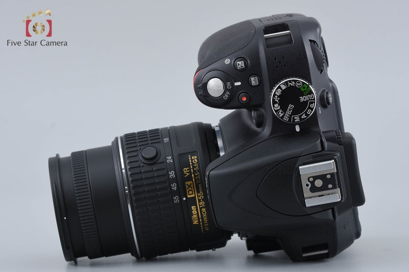 "Ccount 2,755" Nikon D3300 Black 24.2 MP DSLR 18-55mm VR II Lens