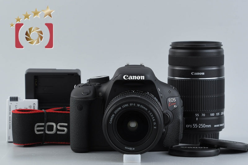 "Count 100" Canon EOS Kiss X5 / Rebel T3i / 600D 18.0 MP 18-55 55-250 Lenses