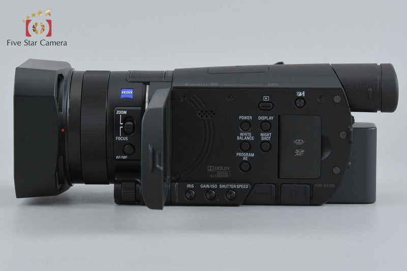 SONY HANDYCAM FDR-AX100 4K Handycam w/ Box [Japanese Language Only]