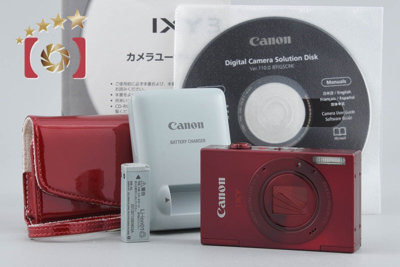 Canon IXY 3 Red 10.1 MP Digital Camera