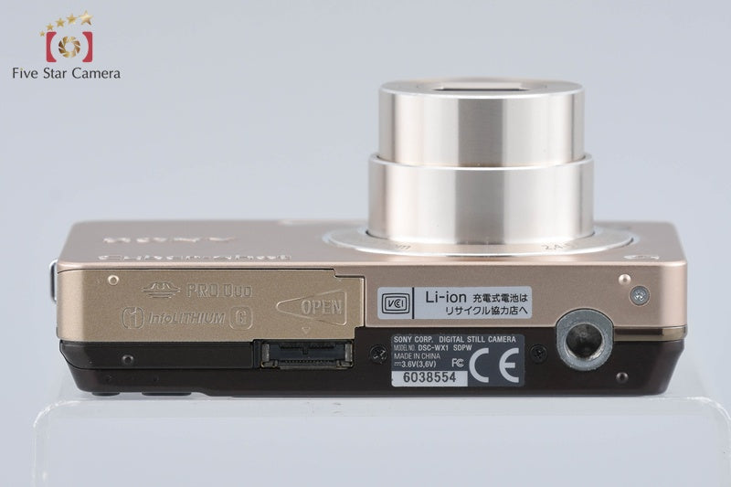 Sony Cyber-shot DSC-WX1 Gold 10.2 MP Digital Camera [Japanese Language Only]