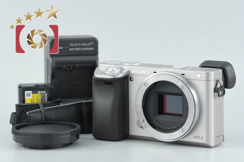 Sony Alpha α6000 ILCE-6000 Silver 24.3 MP Digital Camera [Multiple Languages]