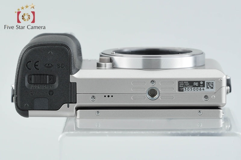 Sony Alpha α6000 ILCE-6000 Silver 24.3 MP Digital Camera [Multiple Languages]