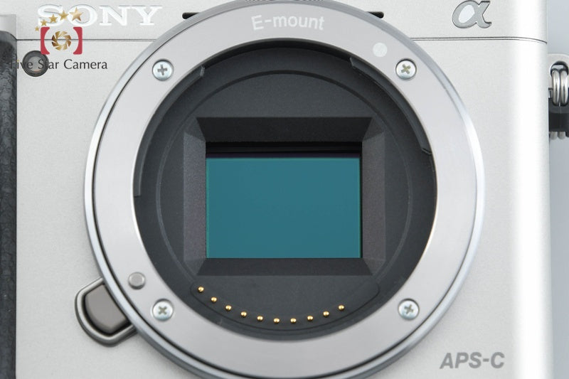 Sony Alpha α6000 ILCE-6000 Silver 24.3 MP Digital Camera [Multiple Languages]
