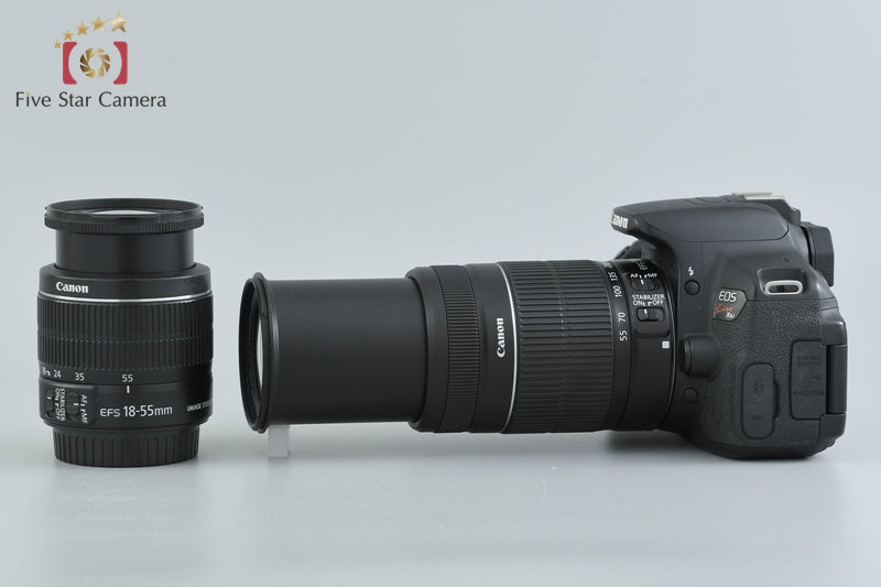 Canon EOS Kiss X6i / Rebel T4i / 650D 18.0 MP DSLR Camera 18-55 55-250 Lenses
