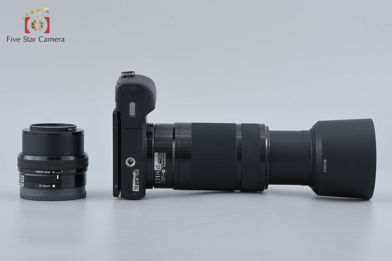 Sony α5100 ILCE-5100 Black 24.3 MP 16-50 55-210 Lenses [Multiple Languages]