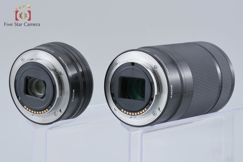 Sony α5100 ILCE-5100 Black 24.3 MP 16-50 55-210 Lenses [Multiple Languages]
