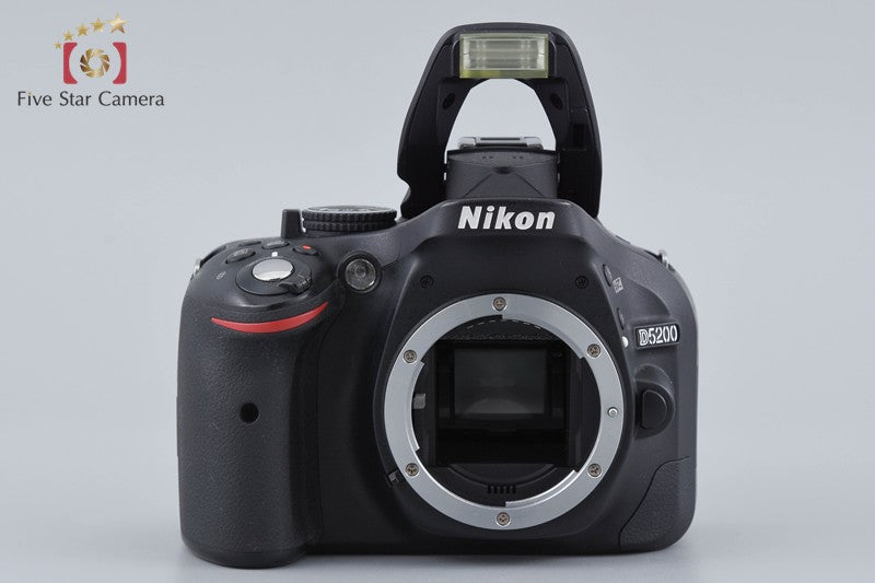 Nikon D5200 Black 24.1 MP Digital SLR Camera 18-55 55-300 Lenses