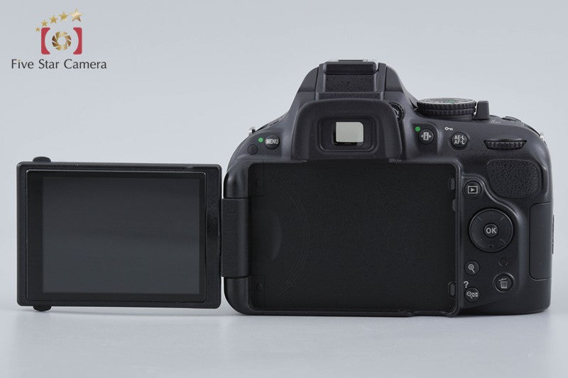 Nikon D5200 Black 24.1 MP Digital SLR Camera 18-55 55-300 Lenses